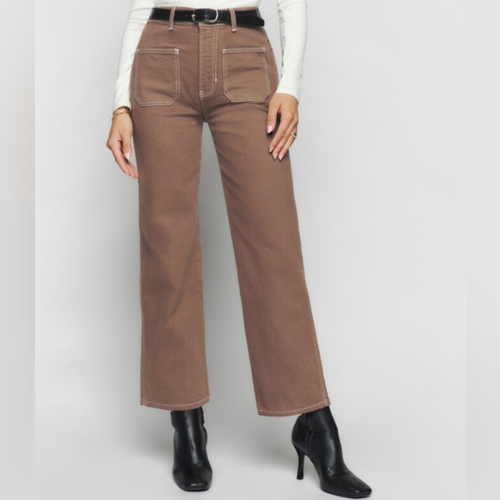 Alyssa Jean Brown Contrast Stitch